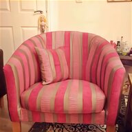 fabric striped tub chair for sale