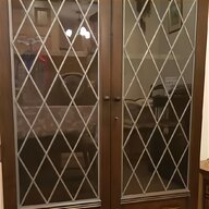 leaded glass bookcase for sale