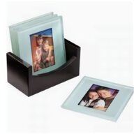 glass photo coasters for sale