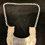 silver whiskey label for sale