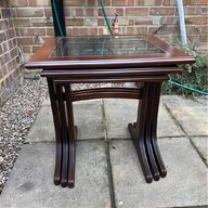 mahogany nest tables for sale
