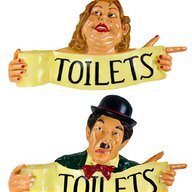 vintage toilet signs for sale