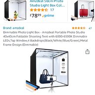 portable photo studio 60cm for sale