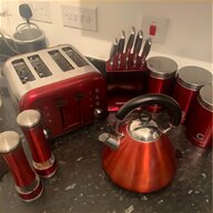 kettle toaster set red for sale
