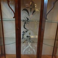 antique glass fronted cabinet for sale