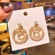 chanel pearl earrings for sale