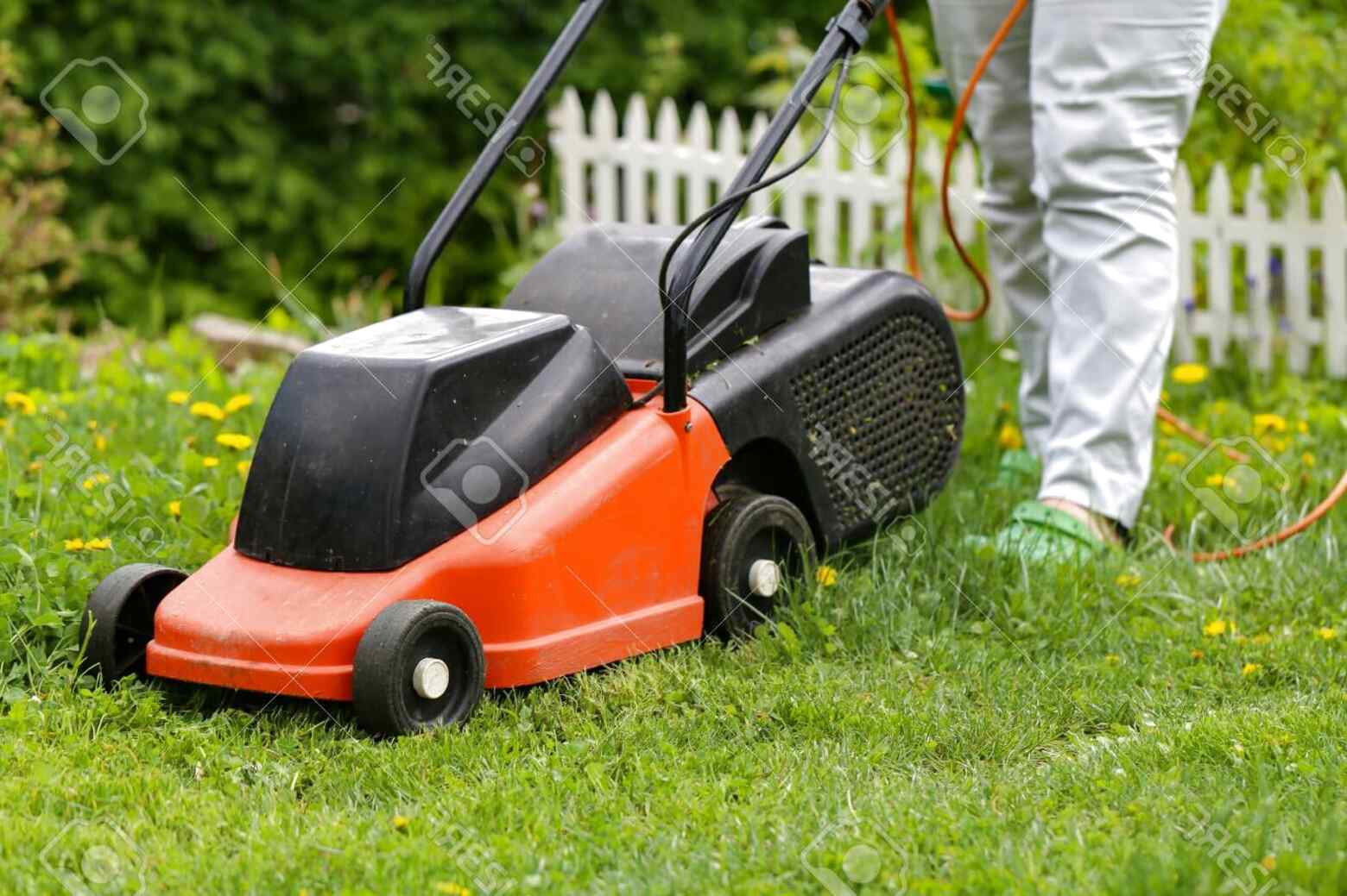 mowing