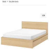 ikea malm double bed for sale