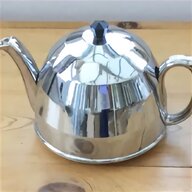 vintage tea set chrome for sale