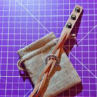 leather drawstring pouch for sale