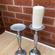 pair wooden barleytwist candlesticks for sale