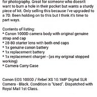 canon rebel xsi for sale
