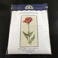 cross stitch kits dmc poppies for sale