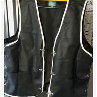 leather motorcycling waistcoat for sale
