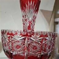 red bohemian glass for sale