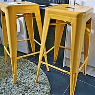 yellow metal stool for sale