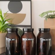 amber glass jars lids for sale