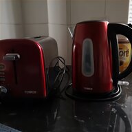 kettle toaster set red for sale