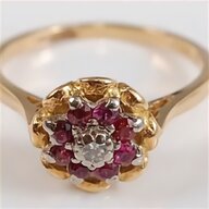 18ct gold ruby diamond ring for sale