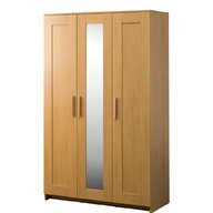 3 door oak wardrobe for sale