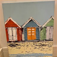 beach hut wall art for sale