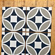 blue patterned tiles for sale