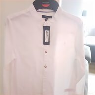 vintage collarless shirt white for sale