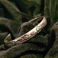 hallmarked silver bangle for sale