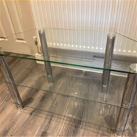 clear glass corner tv stand for sale