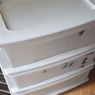 white plastic drawers for sale