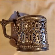 solid silver mustard pot for sale