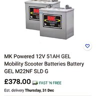 mobility scooter batteries 50ah for sale
