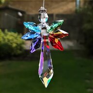 stained glass sun catcher angel for sale