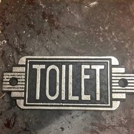 brass toilet sign for sale