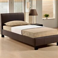 modern leather bed 4ft for sale