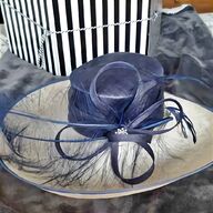 ladies wedding hats navy for sale