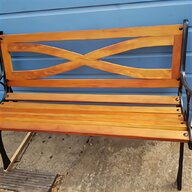 wooden slat garden bench seat for sale