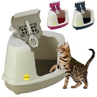 hooded cat litter tray for sale