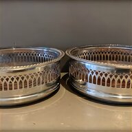 silver plated coaster set for sale