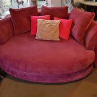 dfs red sofa and armchair for sale
