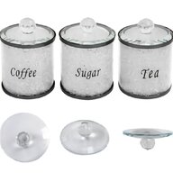 tea coffee sugar set white for sale