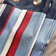 red white stripe curtains for sale