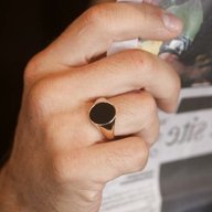 gold onyx signet ring for sale