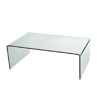 curved glass coffee table for sale