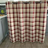 red check eyelet curtains for sale