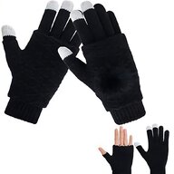 mens fingerless gloves mittens for sale