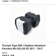triumph tiger 1050 panniers for sale