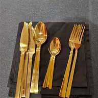 cutlery set gold for sale