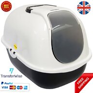 hooded cat litter tray for sale
