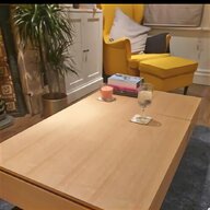 oak coffee table with storage for sale